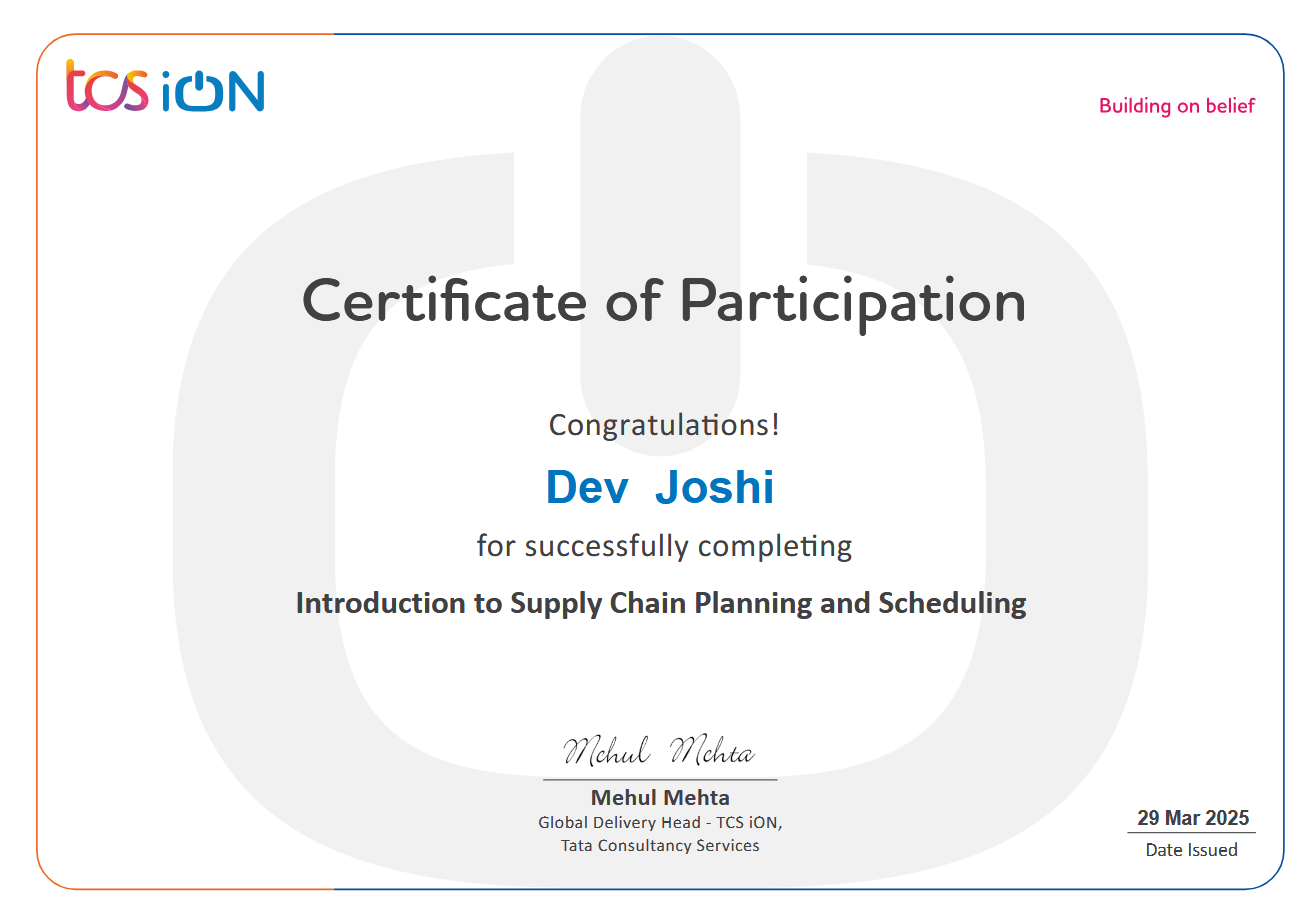 Certificate 3